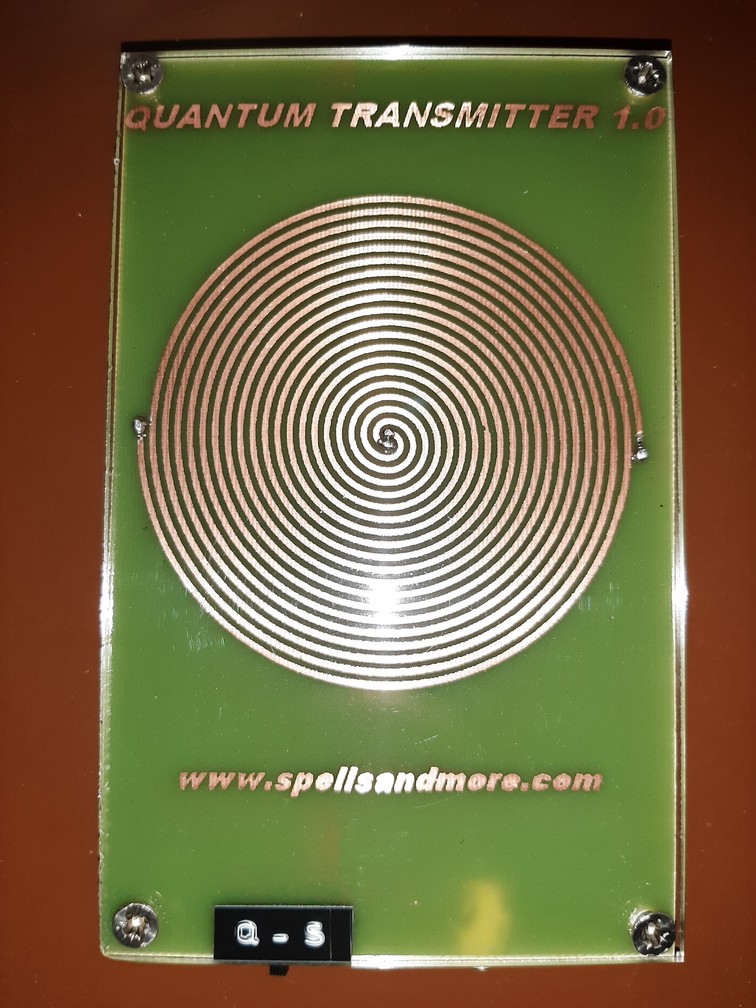 Custom witness plate radionic device