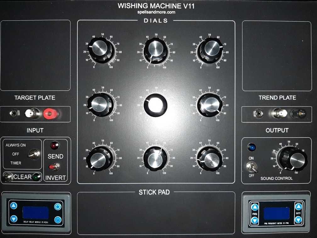 Custom witness plate radionic device