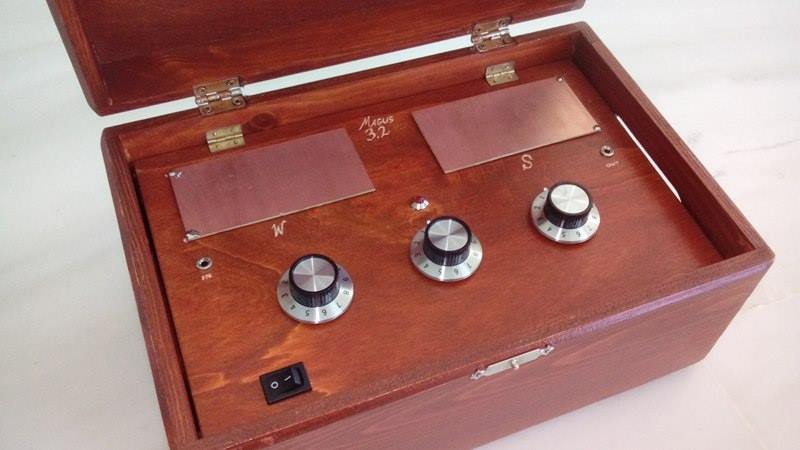 Custom witness plate radionic device