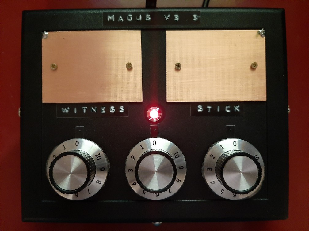 Custom witness plate radionic device